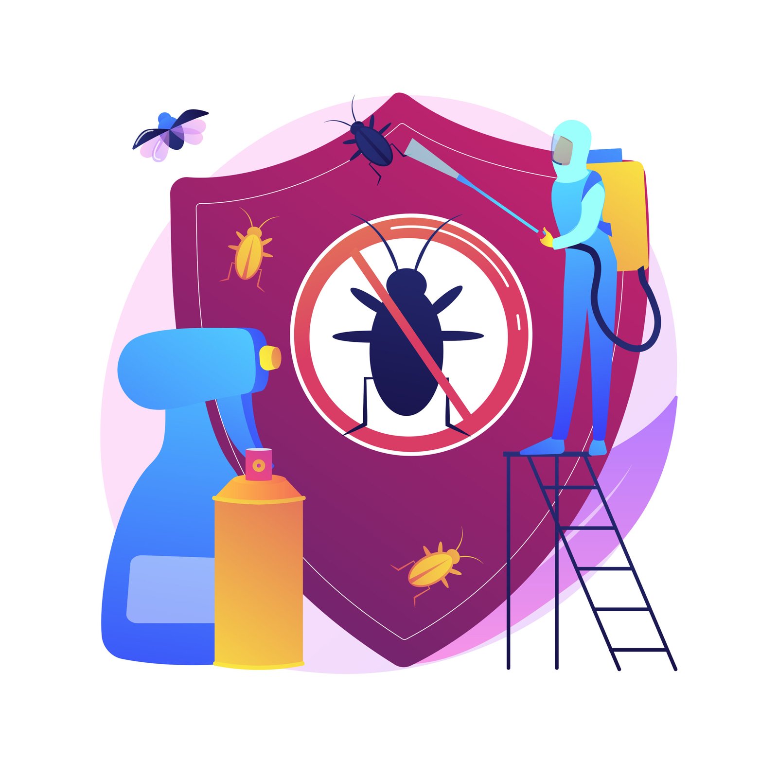 Home pest insects control abstract concept vector illustration. Gel anti-cafards – Image 5